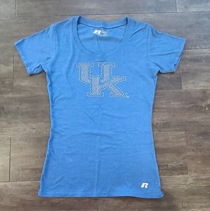 Ladies University of Kentucky TShirt Size S Never Worn, Rinestones on the front